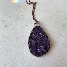 Load image into Gallery viewer, Amethyst Druzy &quot;Shine&quot; Necklace #2 - Ready to Ship
