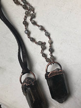Load image into Gallery viewer, Raw Smoky Quartz Point Necklace (Ready to Ship) - Darkness Calling Collection
