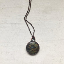 Load image into Gallery viewer, Moss Agate Full Moon Necklace #2 - Ready to Ship
