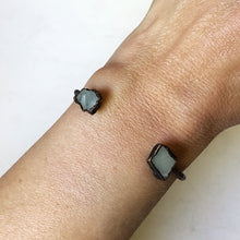 Load image into Gallery viewer, Raw Aquamarine Chakra Cuff Bracelet - Made to Order
