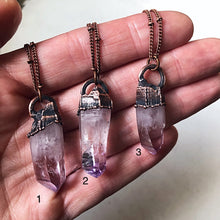 Load image into Gallery viewer, Vera Cruz Amethyst Point Necklace - Snow Moon Collection
