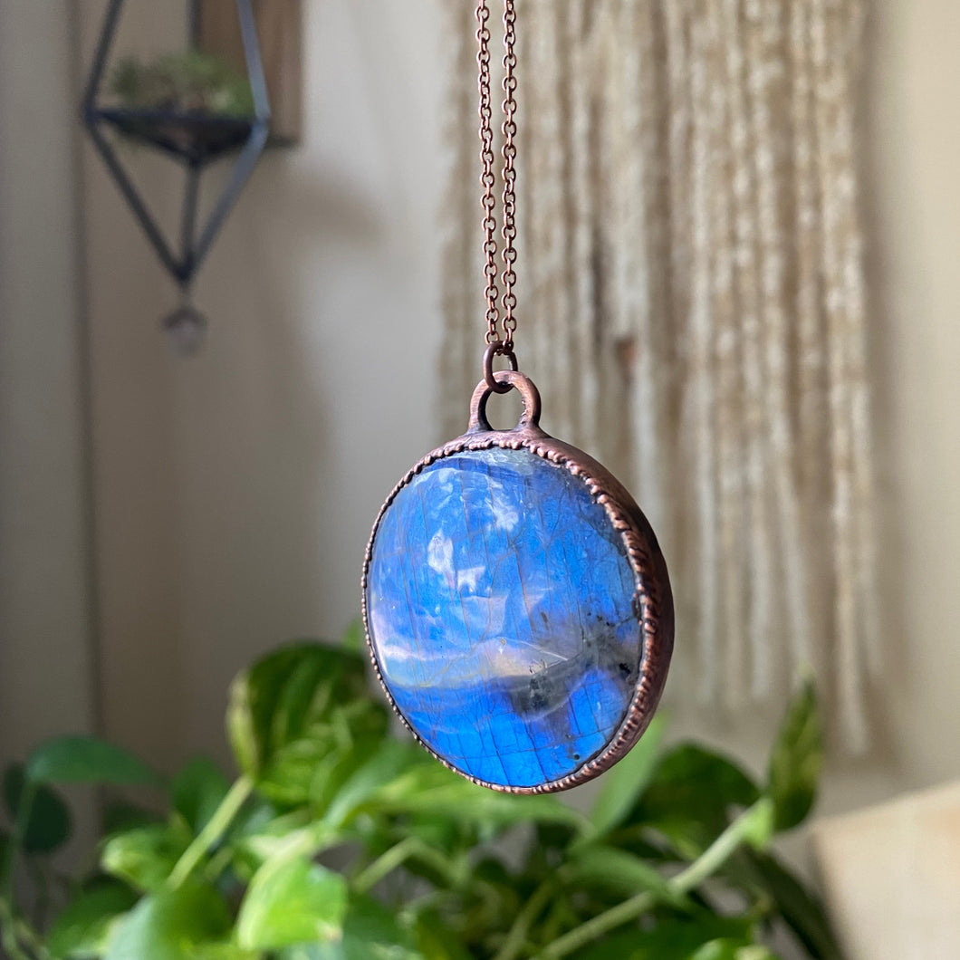 Labradorite Blue Moon Necklace #3