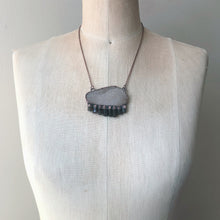 Load image into Gallery viewer, Druzy and Dravite Statement Necklace - Ready to Ship

