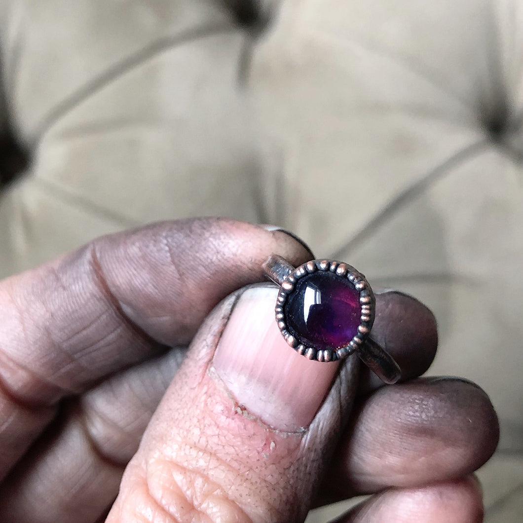 Amethyst Ring - Round #1 (Size 4.5) - Ready to Ship