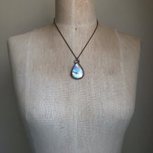 Load image into Gallery viewer, Rainbow Moonstone Teardrop Necklace Round #1 - Ready to Ship
