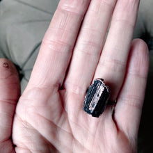 Load image into Gallery viewer, Black Tourmaline Statement Ring #3 (Size 7)

