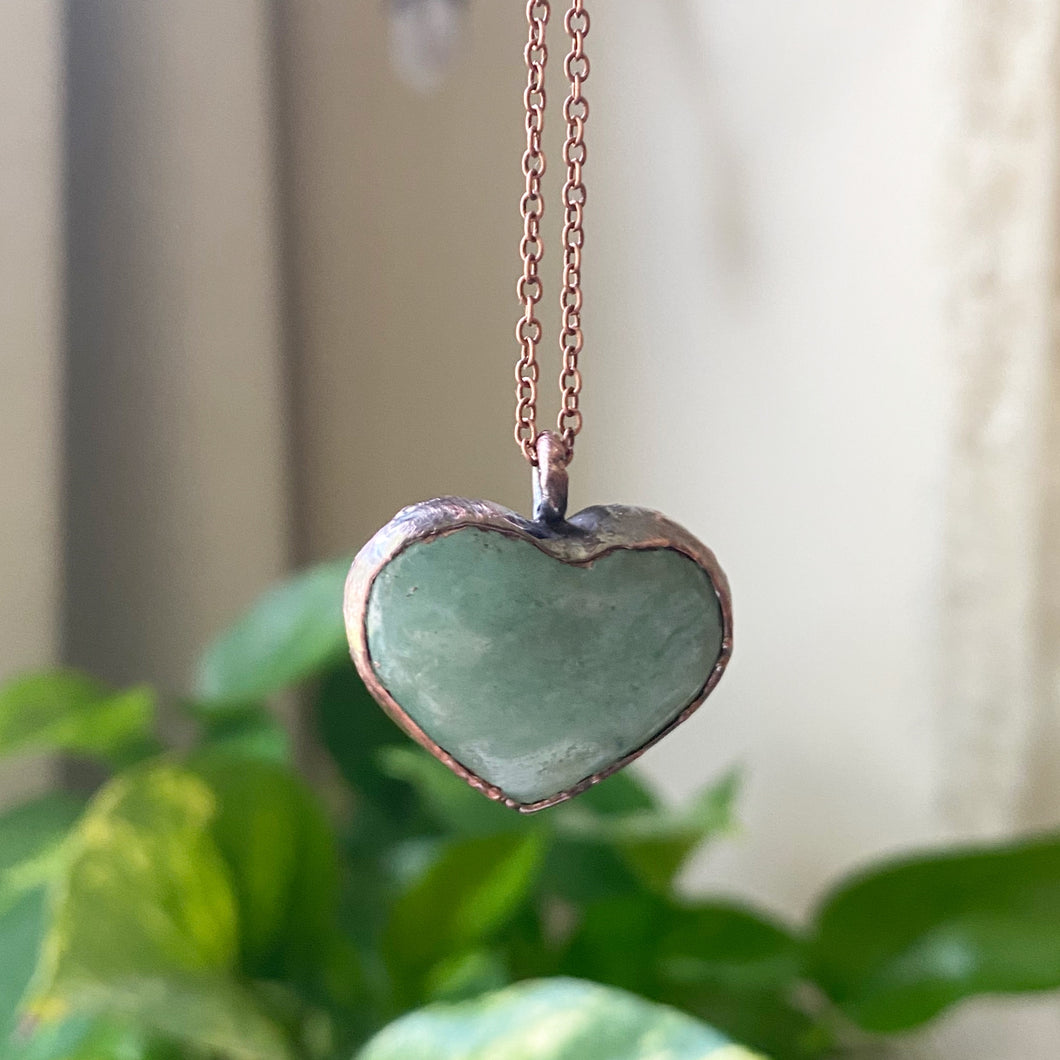 Amazonite Heart Necklace #2