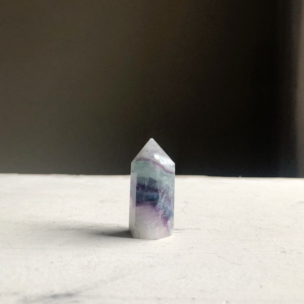 Fluorite Polished Point Necklace #13 - Equinox 2020