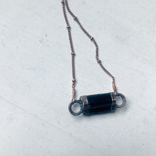 Load image into Gallery viewer, Black Tourmaline Bar Necklace #1
