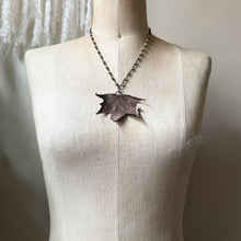 Load image into Gallery viewer, Electroformed Maple Leaf Necklace (Large) - Ready to Ship

