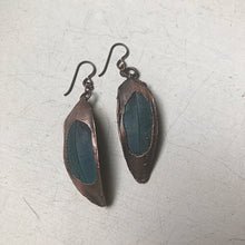Load image into Gallery viewer, Electroformed Macaw Feather Earrings #2 - Moksha Collection
