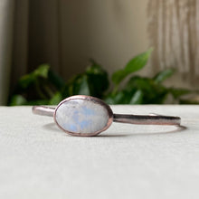 Load image into Gallery viewer, Rainbow Moonstone Cuff Bracelet #3- Ready to Ship
