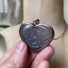 Load image into Gallery viewer, Agate Druzy “Broken Open” Heart Necklace - Ready to Ship
