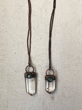 Load image into Gallery viewer, Clear Quartz Point with Labradorite Necklace

