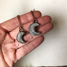 Load image into Gallery viewer, Chalcedony Crescent Moon Necklace - Ready to Ship
