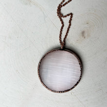 Load image into Gallery viewer, Selenite Pink Moon Necklace #2 - Ready to Ship
