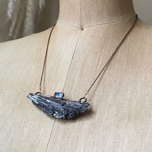 Load image into Gallery viewer, Black Kyanite &amp; Opal Necklace #1 - Ready to Ship
