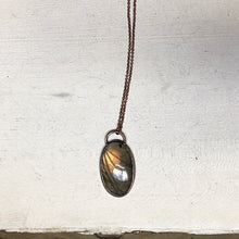 Load image into Gallery viewer, Labradorite Oval Necklace #2- Ready to Ship
