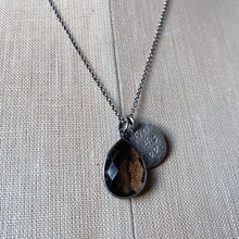 Load image into Gallery viewer, Live By the Moon Necklace with Smoky Quartz (Small)- Ready to Ship
