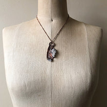 Load image into Gallery viewer, Electroformed Butterfly Wing with Angel Aura Necklace - Ready to Ship
