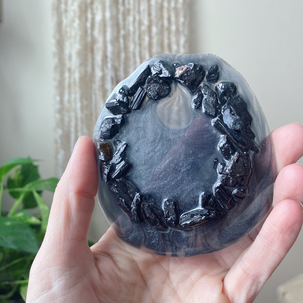 The Scryer's Portal in Black Tourmaline- Ready to Ship