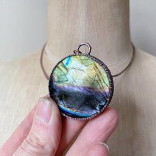 Load image into Gallery viewer, Labradorite Full Moon in Leo Necklace #7 - Ready to Ship
