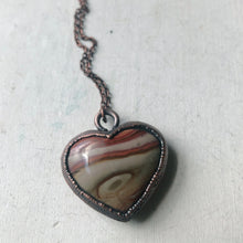 Load image into Gallery viewer, Polychrome Jasper Heart Necklace #6
