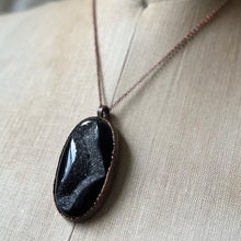 Load image into Gallery viewer, Black Onyx Druzy Necklace - Ready to Ship
