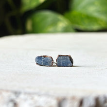Load image into Gallery viewer, Raw Blue Kyanite Stud Earrings #2 - Ready to Ship
