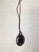 Load image into Gallery viewer, Silver Obsidian Oval Necklace #2 - Ready to Ship
