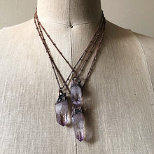 Load image into Gallery viewer, Vera Cruz Amethyst Point Necklace - Snow Moon Collection
