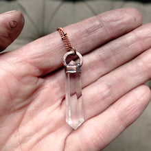 Load image into Gallery viewer, Double Terminated Clear Quartz Point Necklace
