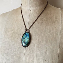 Load image into Gallery viewer, Labradorite Oval Necklace - Ready to Ship (4/25 Update)
