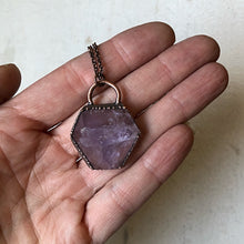 Load image into Gallery viewer, Amethyst Hexagon Necklace
