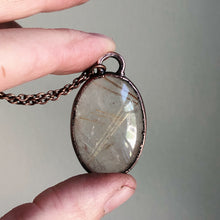 Load image into Gallery viewer, Rutile Quartz Oval Necklace #1 - Ready to Ship
