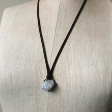 Load image into Gallery viewer, Clear Quartz Druzy Necklace - Ready to Ship
