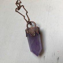 Load image into Gallery viewer, Amethyst Polished Point Candelabra Necklace - Tell Tale Heart Collection
