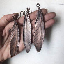 Load image into Gallery viewer, Electroformed Feather Necklace (Standard Style #2) - Moksha Collection

