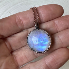 Load image into Gallery viewer, Round Rainbow Moonstone Necklace #2 - Ready to Ship
