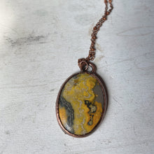 Load image into Gallery viewer, Bumblebee Jasper Oval Necklace #1
