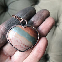 Load image into Gallery viewer, Polychrome Jasper Heart Necklace #1
