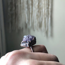 Load image into Gallery viewer, Raw Amethyst Cluster Ring #1 (Size 5.75) - Ready to Ship

