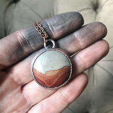 Load image into Gallery viewer, Polychrome Jasper Moon Necklace #1
