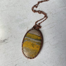 Load image into Gallery viewer, Bumblebee Jasper Oval Necklace #2
