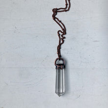Load image into Gallery viewer, Double Terminated Clear Quartz Point Necklace
