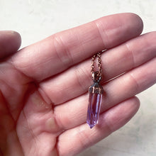 Load image into Gallery viewer, Amethyst Mini Polished Point Necklace #1 - Ready to Ship
