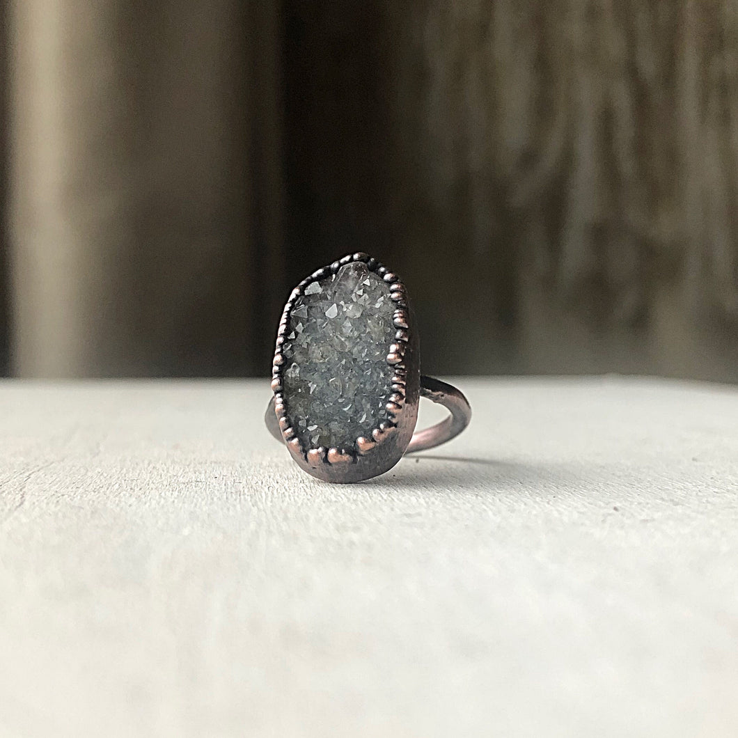Druzy Portal of the Heart Ring #3 (Size 7) - Ready to Ship