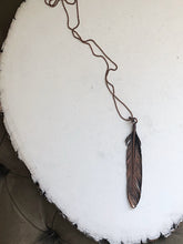 Load image into Gallery viewer, Electroformed Feather Necklace #3 - Ready to Ship (5/17 Update)
