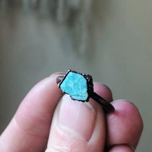 Load image into Gallery viewer, Raw Amazonite Ring - #1 (Size 6.75-7) - Ready to Ship
