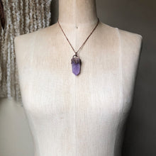 Load image into Gallery viewer, Amethyst Polished Point Candelabra Necklace - Tell Tale Heart Collection
